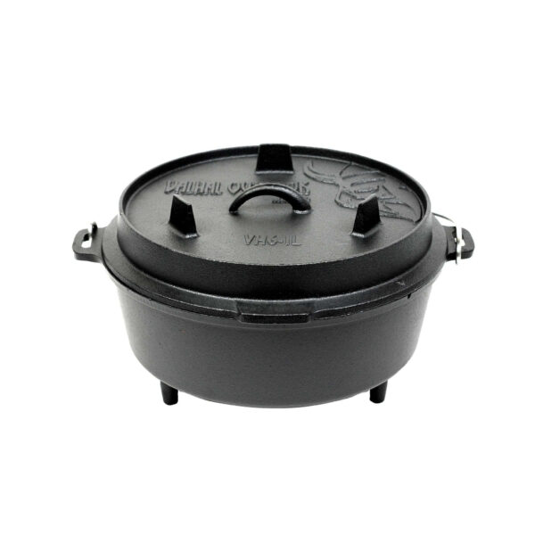 valhal dutch oven gietijzer met pootjes outdoor 6,1 liter