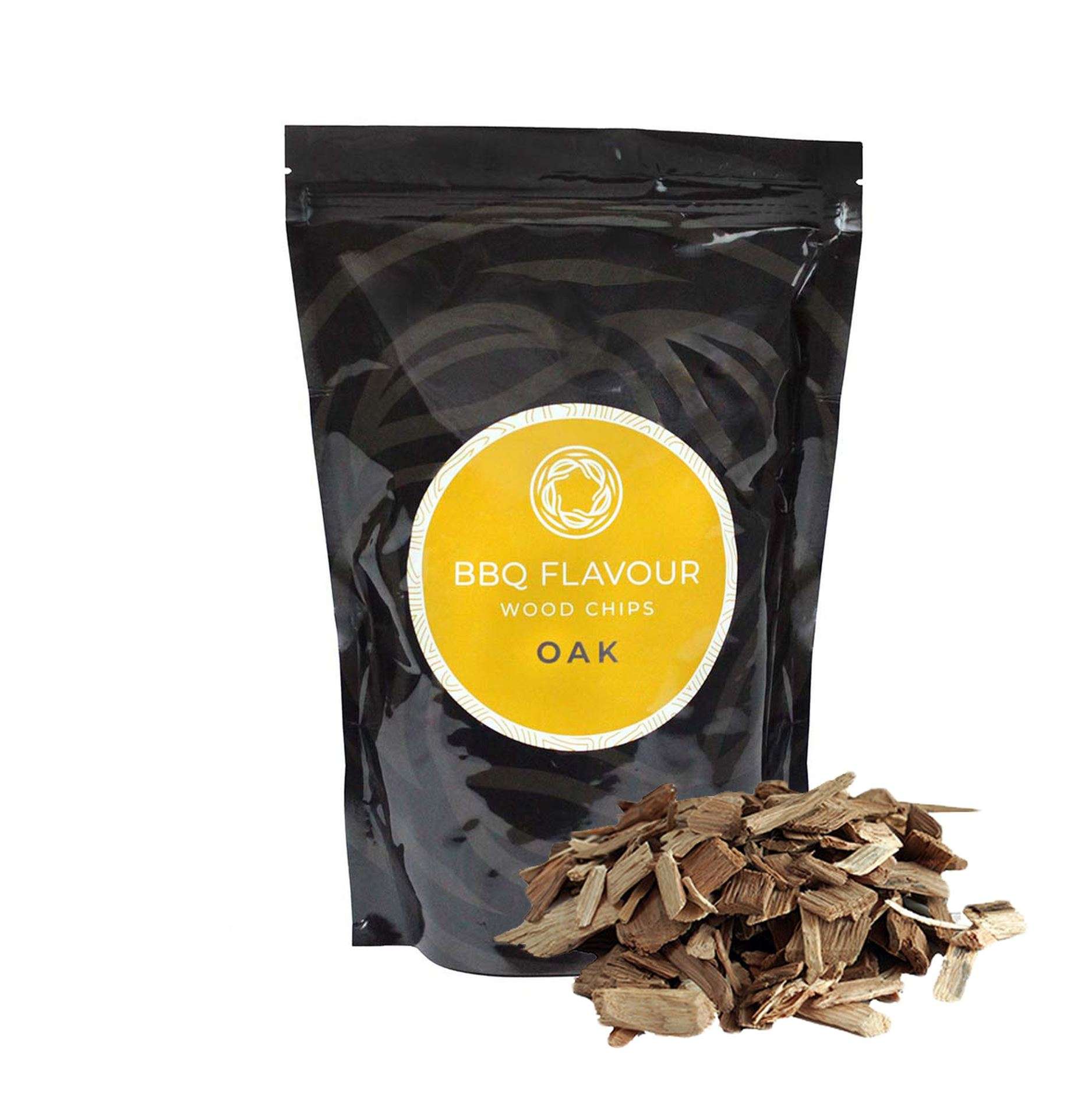 bbq flavour accessoire houtsnippers eik 500 gr